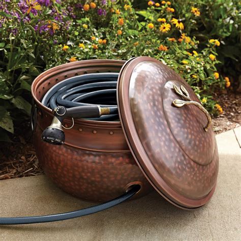 outdoor hose storage box